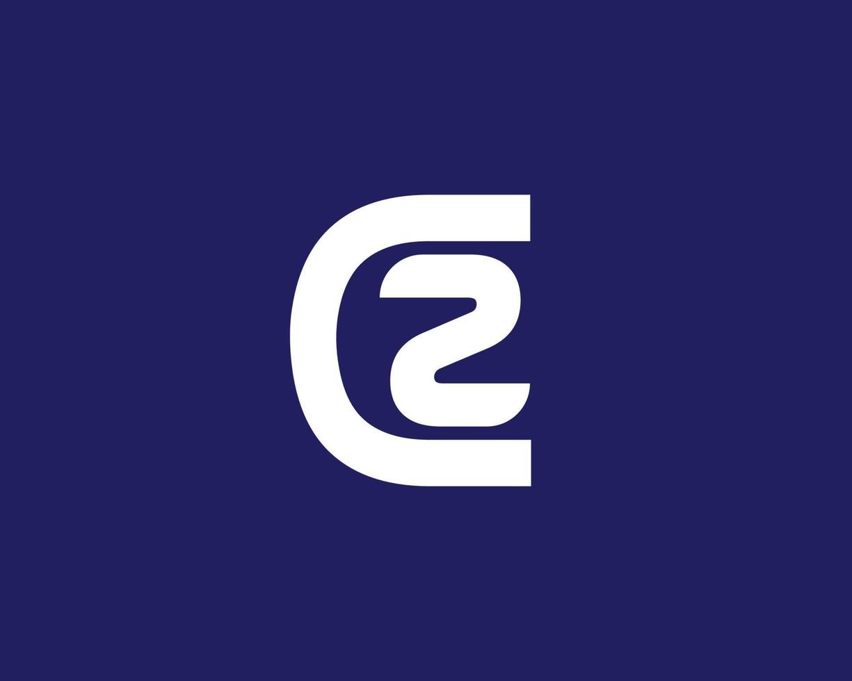 cz zc-Logo-Design-Vektorvorlage vektor