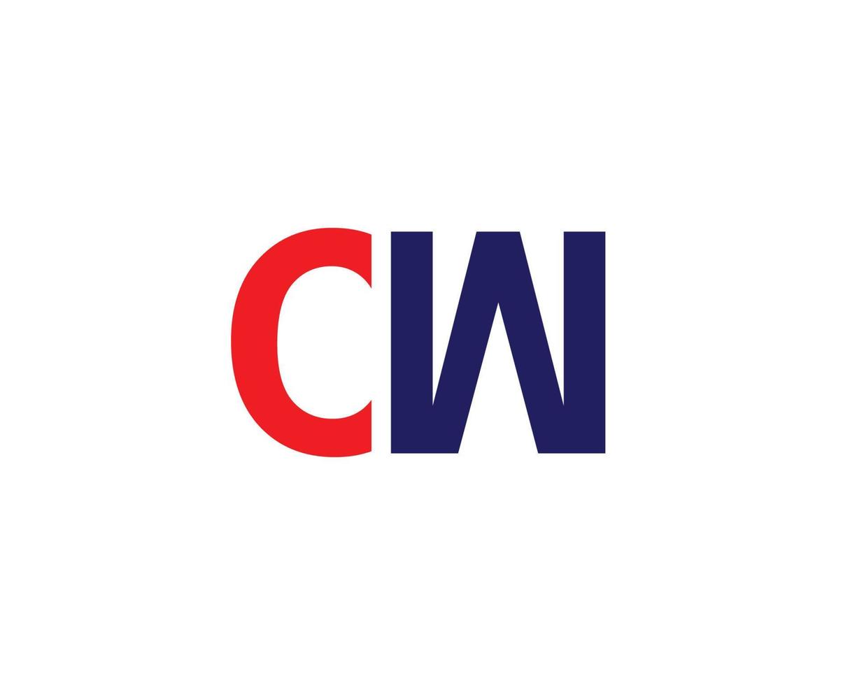 cw toalett logotyp design vektor mall