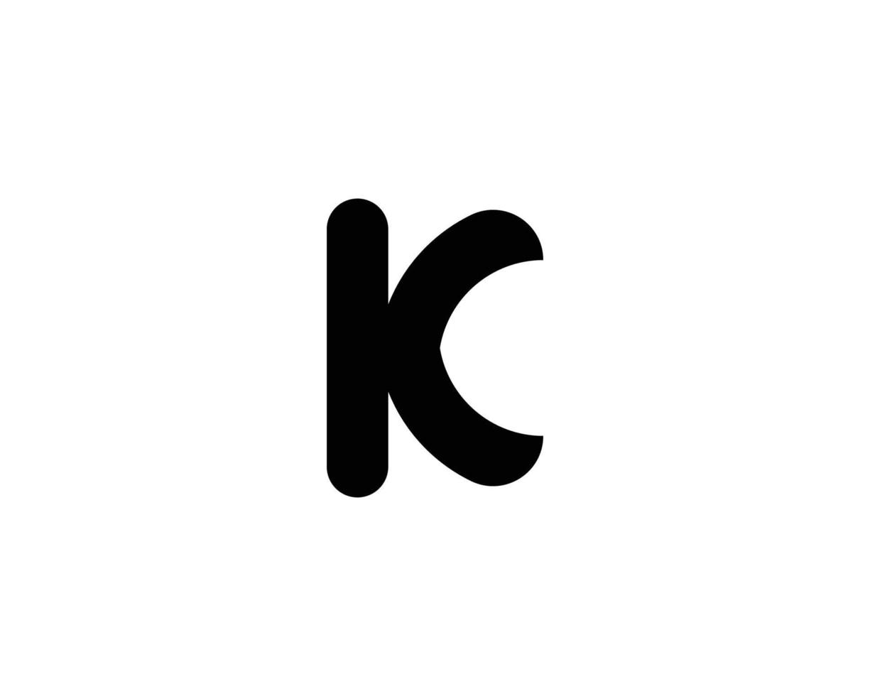 k logotyp design vektor mall