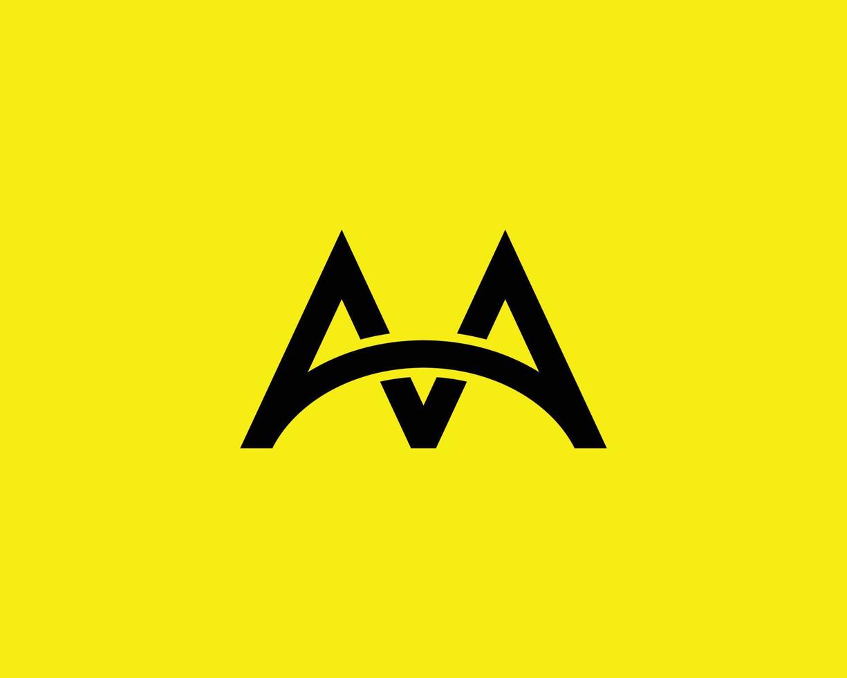 AA-Logo-Design-Vektorvorlage vektor