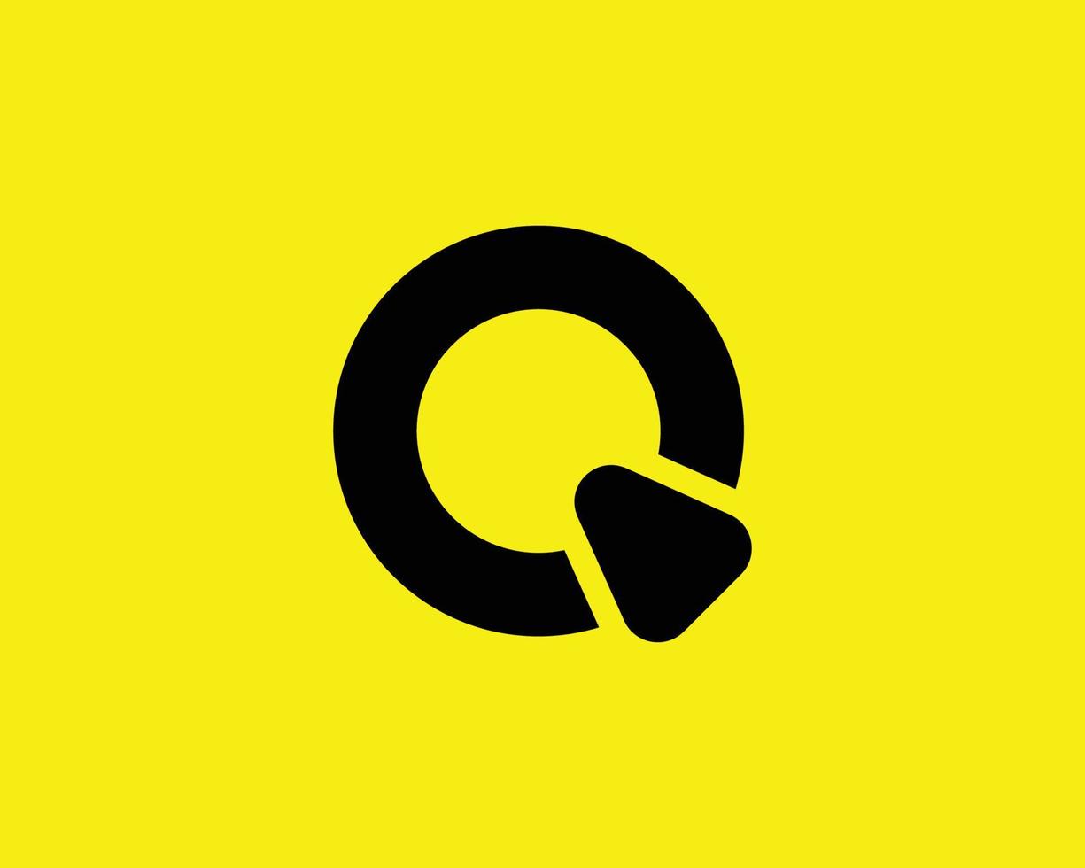 q logotyp design vektor mall