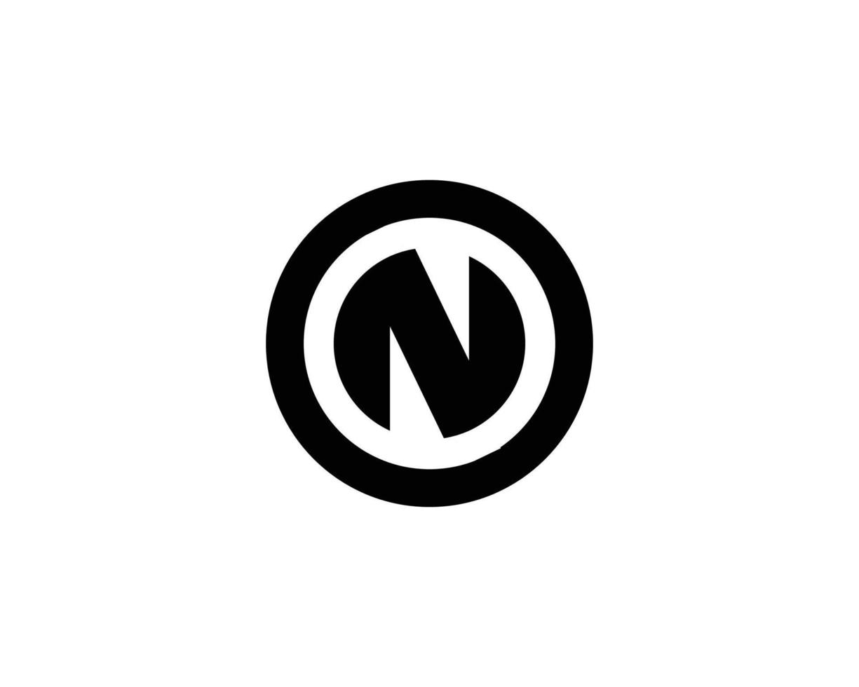 n-Logo-Design-Vektorvorlage vektor