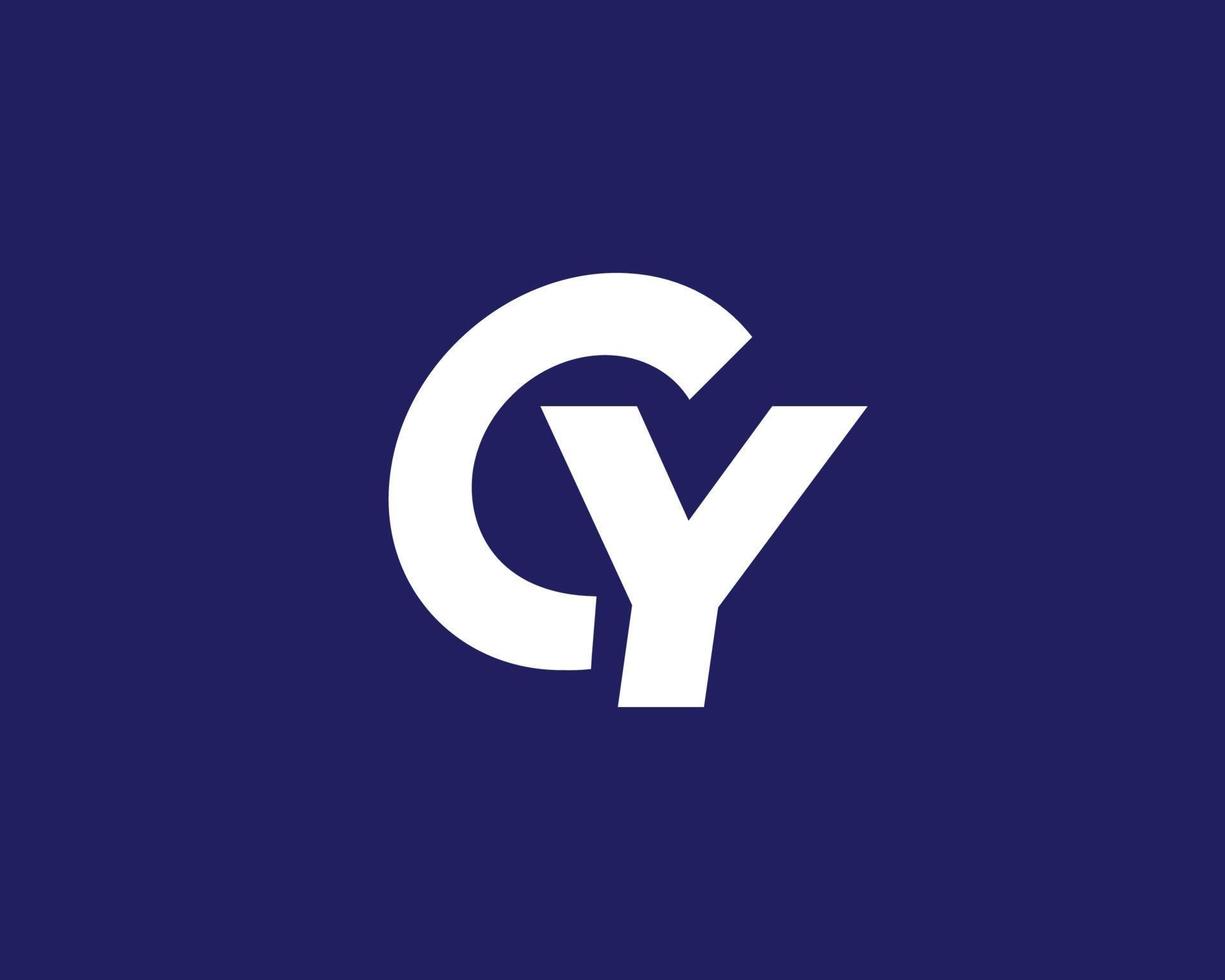 cy yc-Logo-Design-Vektorvorlage vektor