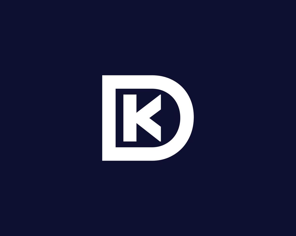 dk kd-Logo-Design-Vektorvorlage vektor