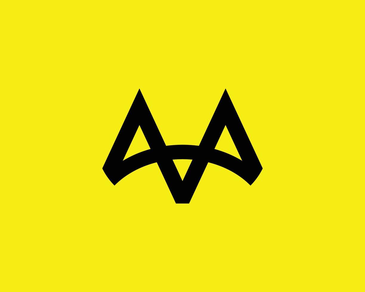 aa logotyp design vektor mall