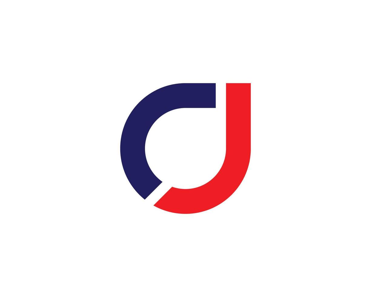 cj jc logotyp design vektor mall
