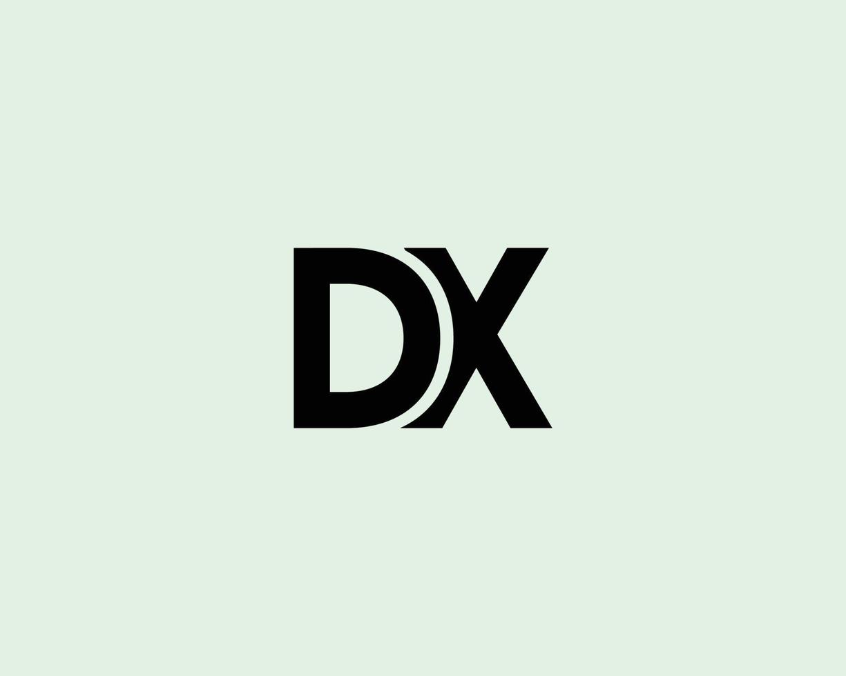 dx xd logotyp design vektor mall