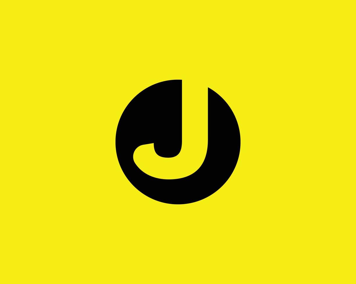 j logotyp design vektor mall