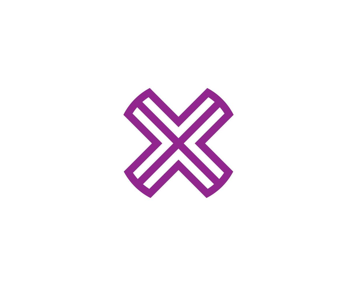 x logotyp design vektor mall