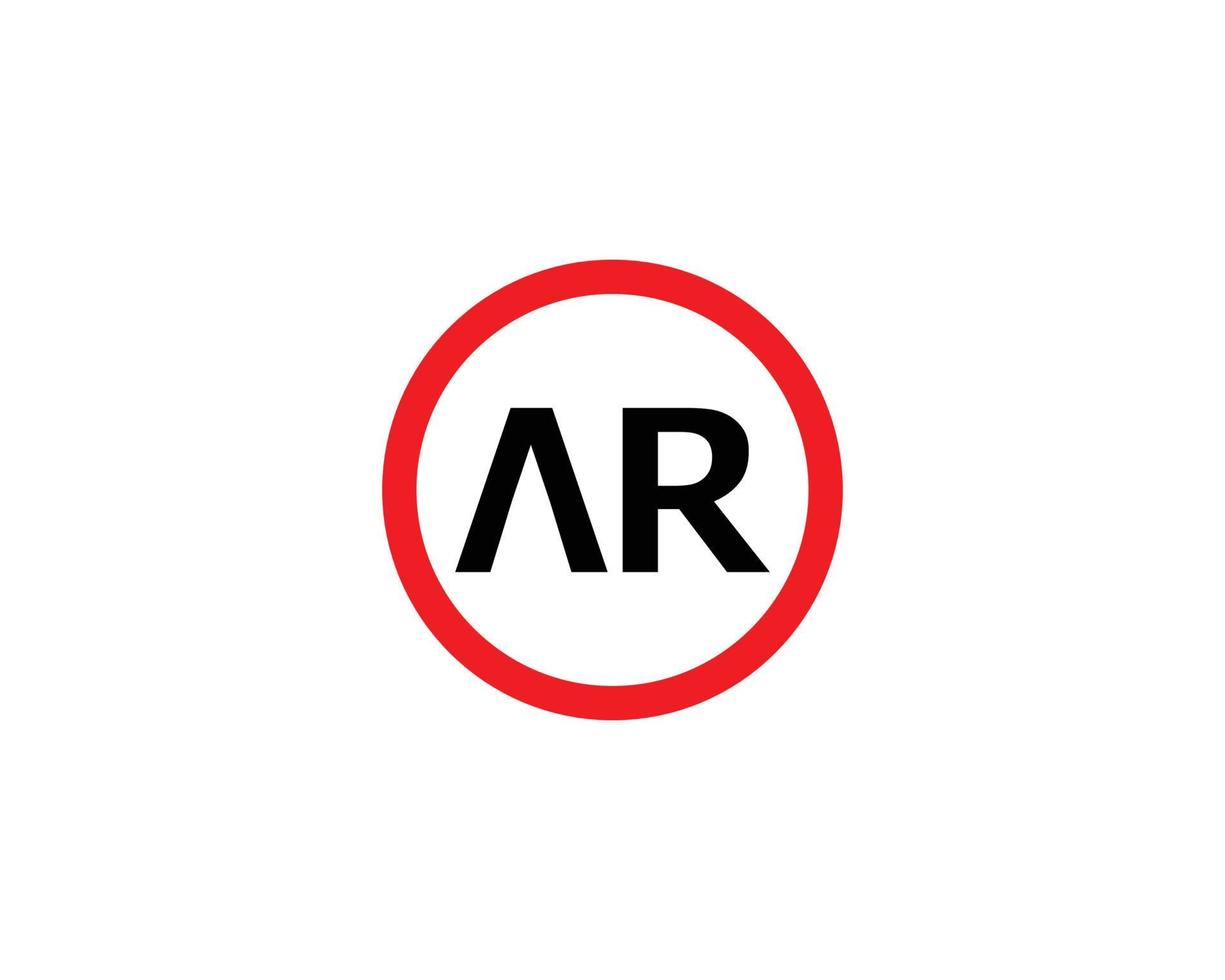 ar ra-Logo-Design-Vektorvorlage vektor