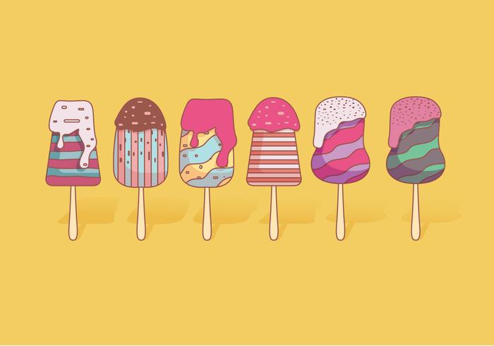 Toffee Ice Cream Vector