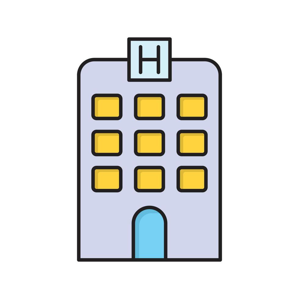 sjukhus vektor illustration på en bakgrund. premium kvalitet symbols.vector ikoner för koncept och grafisk design.