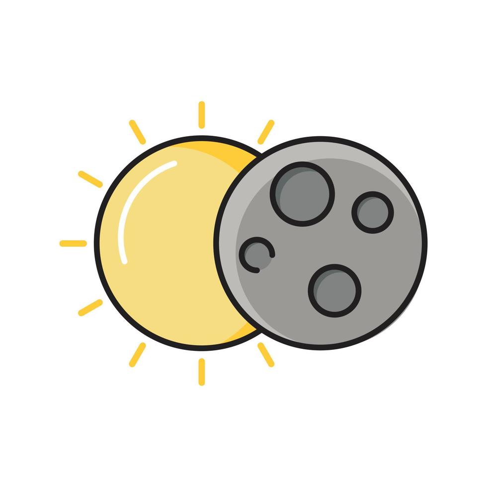 Sol måne vektor illustration på en bakgrund.premium kvalitet symbols.vector ikoner för begrepp och grafisk design.