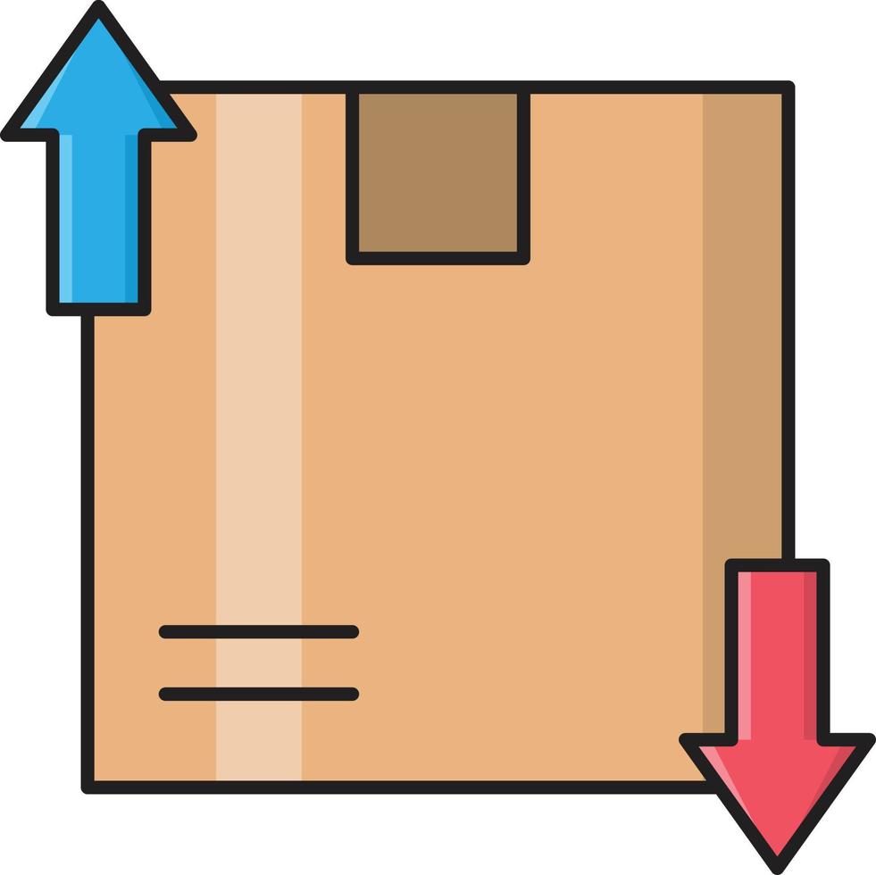 paketvektorillustration auf einem hintergrund. hochwertige symbole. vektorikonen für konzept und grafikdesign. vektor