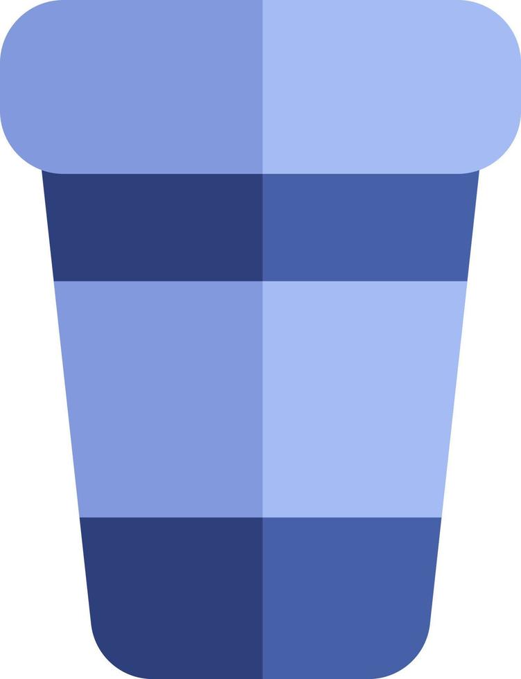 plast lila kopp , illustration, vektor, på en vit bakgrund. vektor