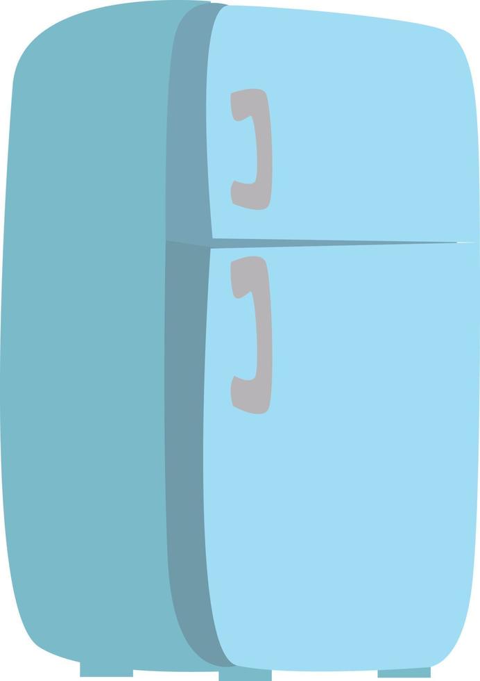 kylskåp, illustration, vektor på vit bakgrund.