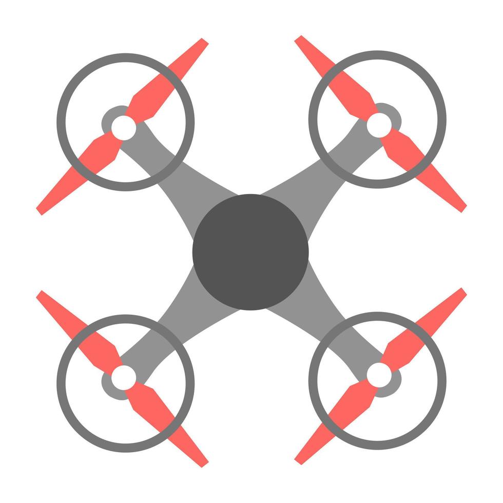 trendiga quadcopter -koncept vektor