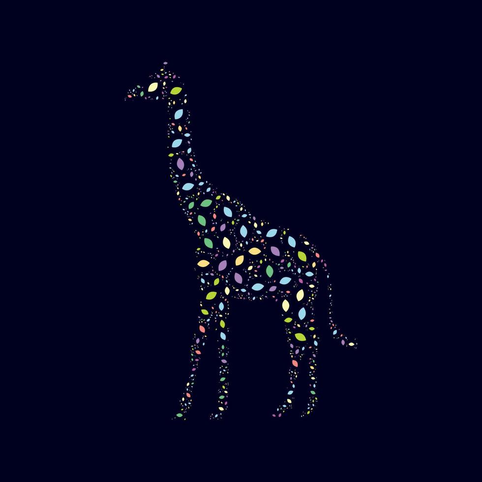 giraff design konst vektor illustration