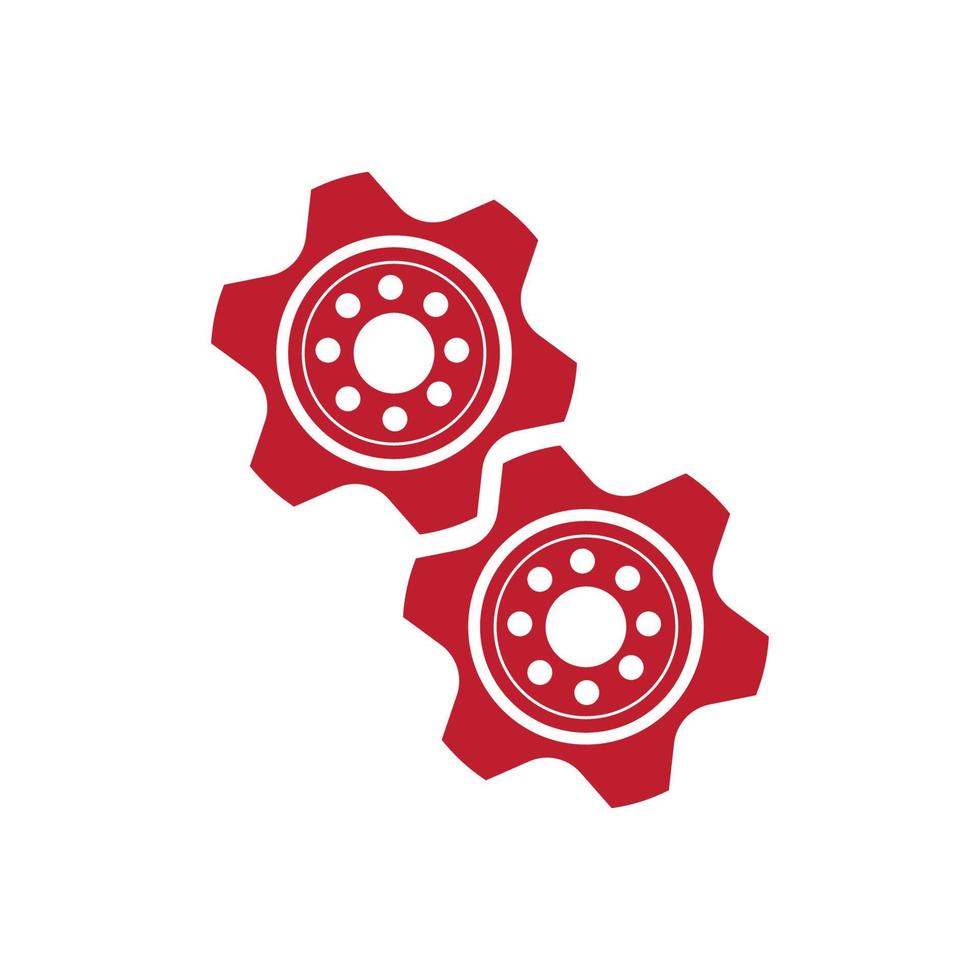 Zahnrad Logo Vorlage Vektor-Symbol vektor
