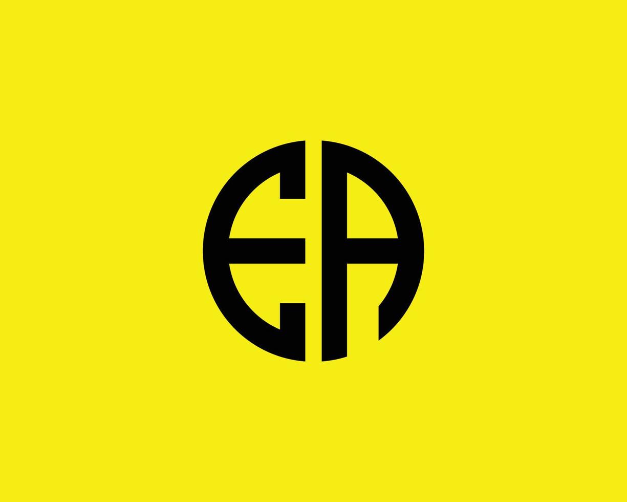 EA-AE-Logo-Design-Vektorvorlage vektor