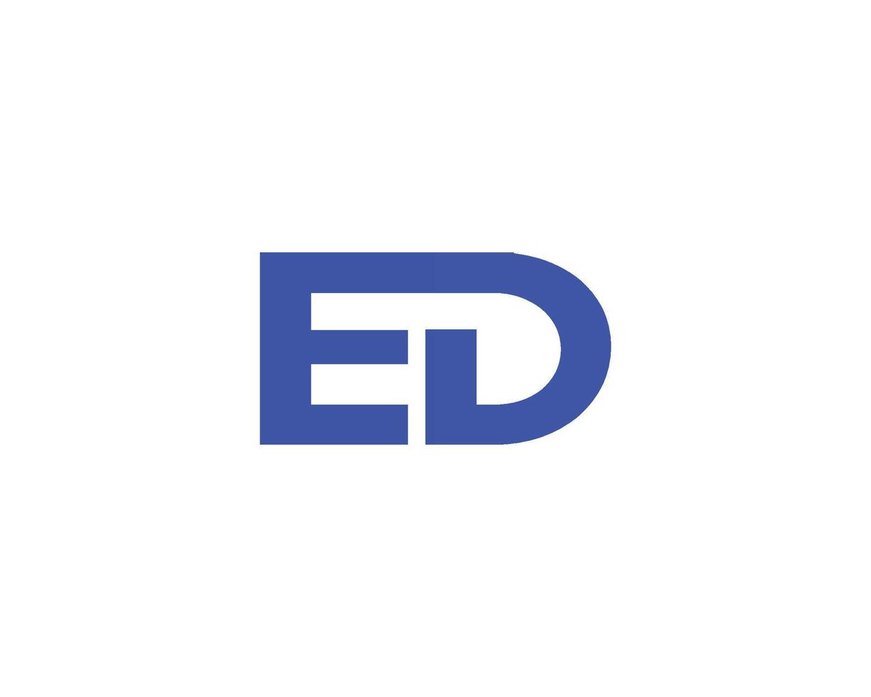 ed de Logo-Design-Vektorvorlage vektor