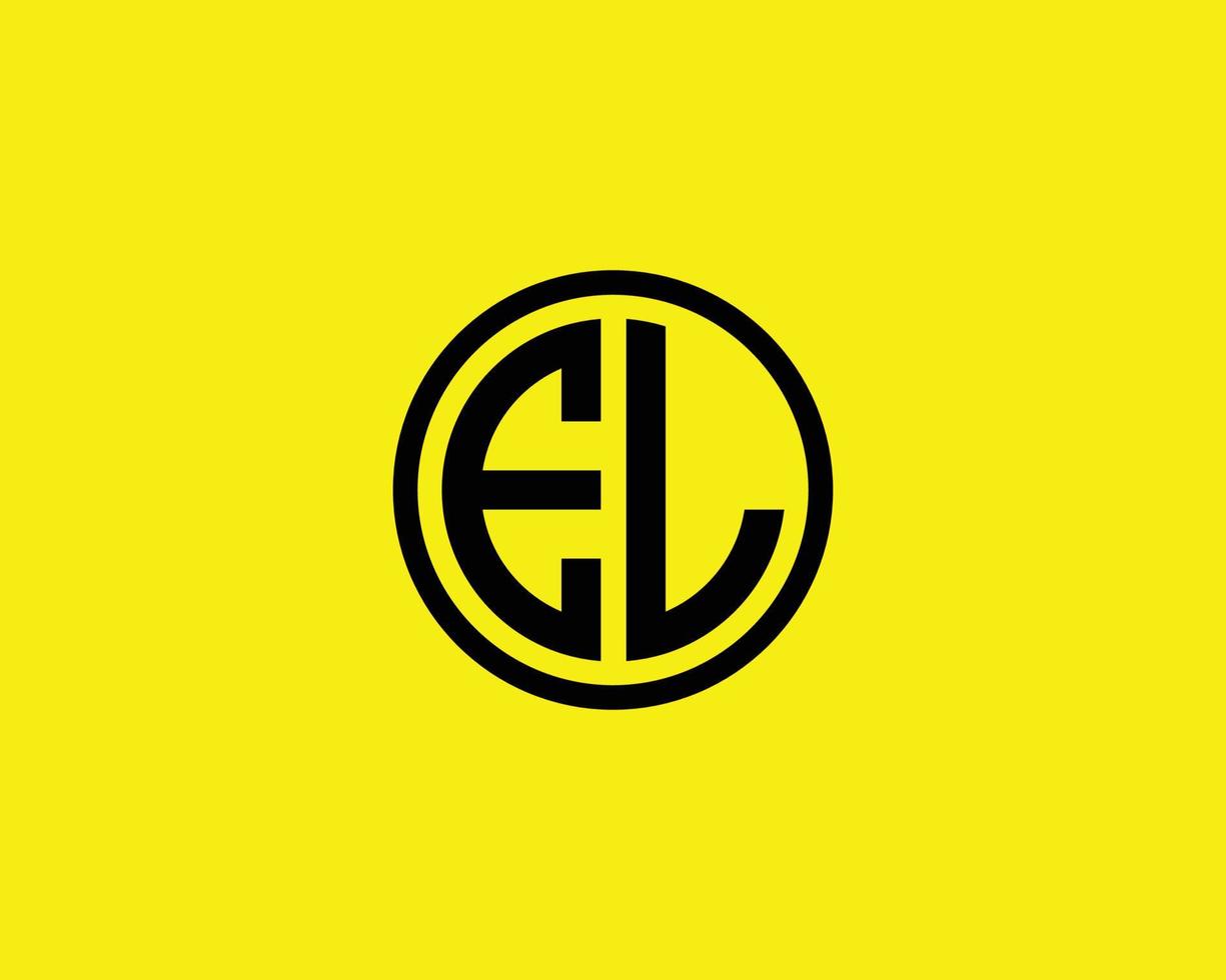 el le-Logo-Design-Vektorvorlage vektor