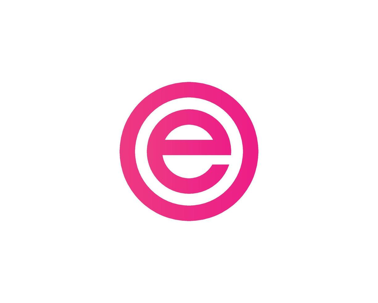 eo oe-Logo-Design-Vektorvorlage vektor