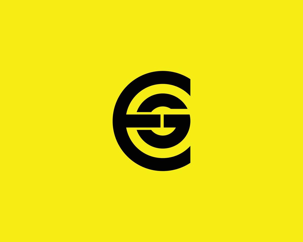 zB ge-Logo-Design-Vektorvorlage vektor