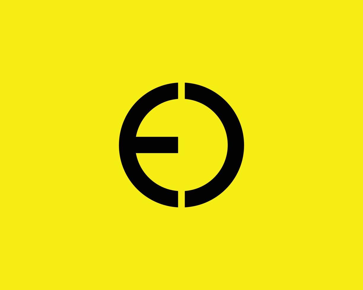 eo oe-Logo-Design-Vektorvorlage vektor
