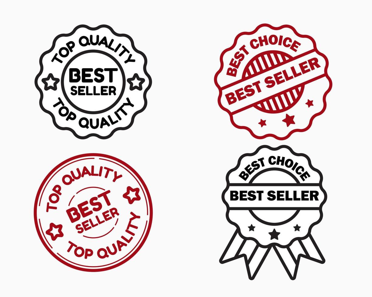 bestseller top qualität stempel abzeichen emblem logo design vektor