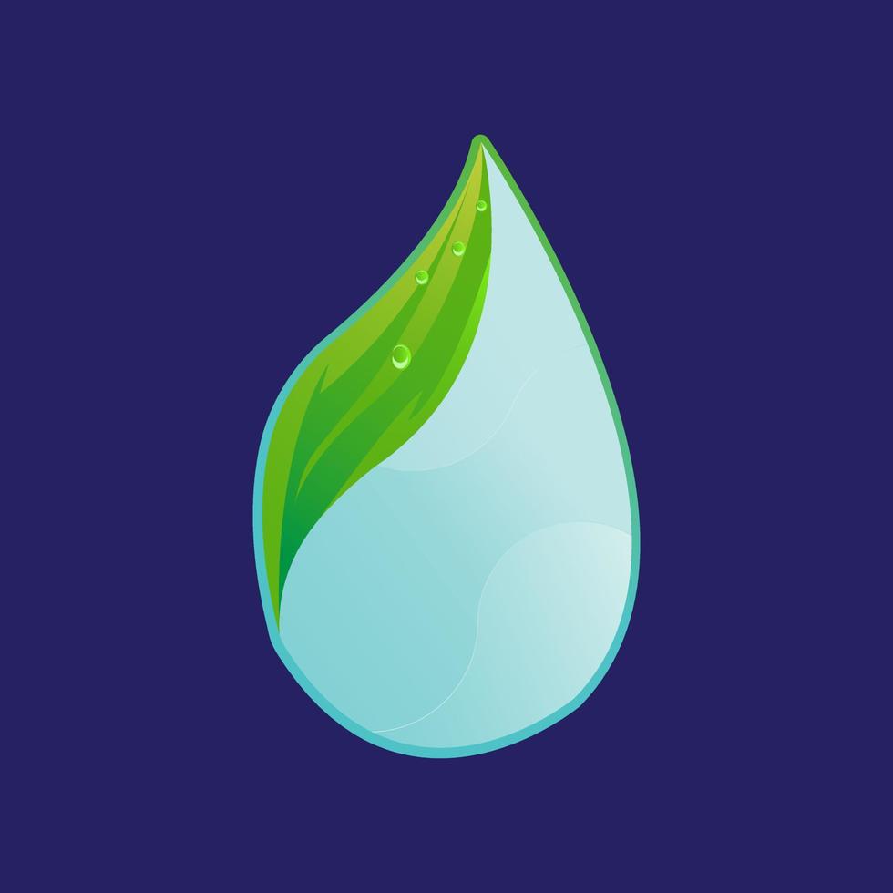 Wassertropfen-Logo-Vektor. Wasserabbildung vektor