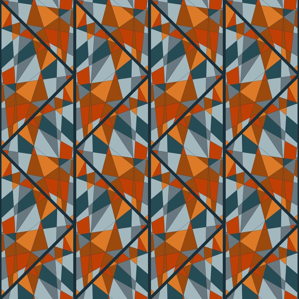 dekorativ kalejdoskop mosaik- prydnad. abstrakt former sömlös mönster. vektor