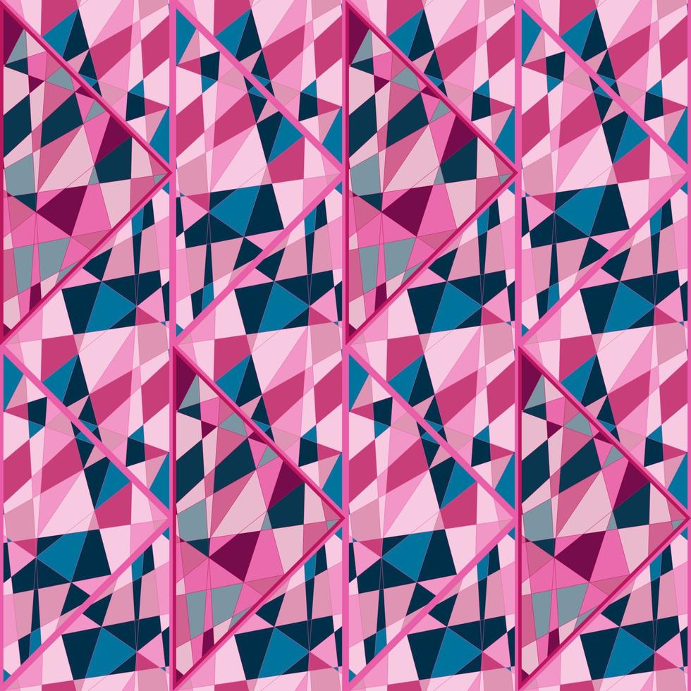 dekorativ kalejdoskop mosaik- prydnad. abstrakt former sömlös mönster. vektor