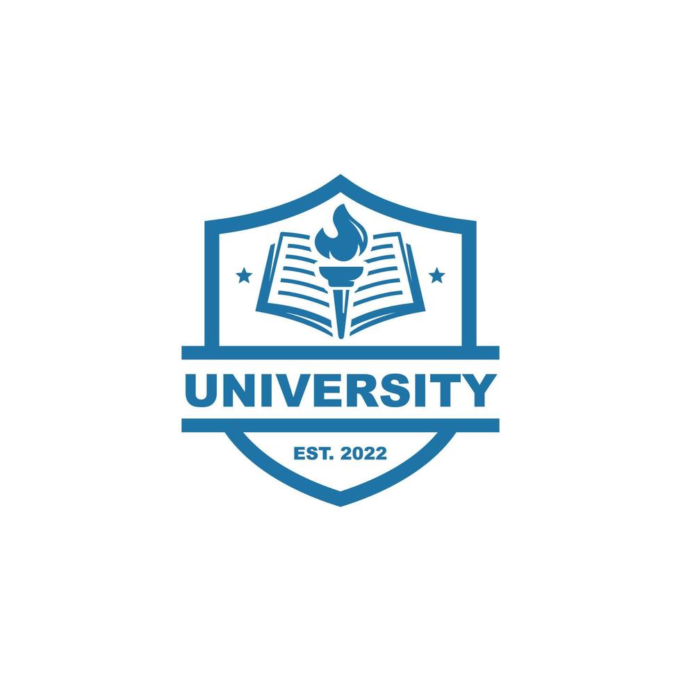 skola emblem logotyp design vektor illustration. utbildning logotyp. universitet logotyp