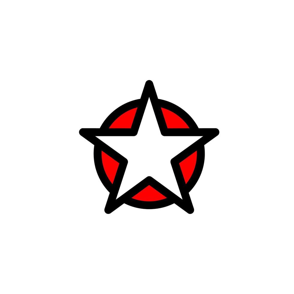 Stern-Symbol. Stern-Logo. Sternsymbol. Sternvorlage gebrauchsfertig. vektor