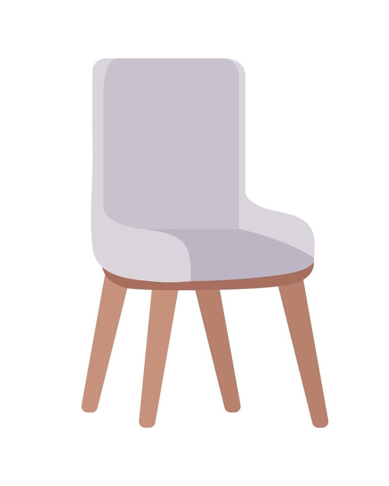bekväm stol semi platt Färg vektor objekt. Hem interiör. redigerbar element. full sized Artikel på vit. hus arrangemang enkel tecknad serie stil illustration för webb grafisk design och animering
