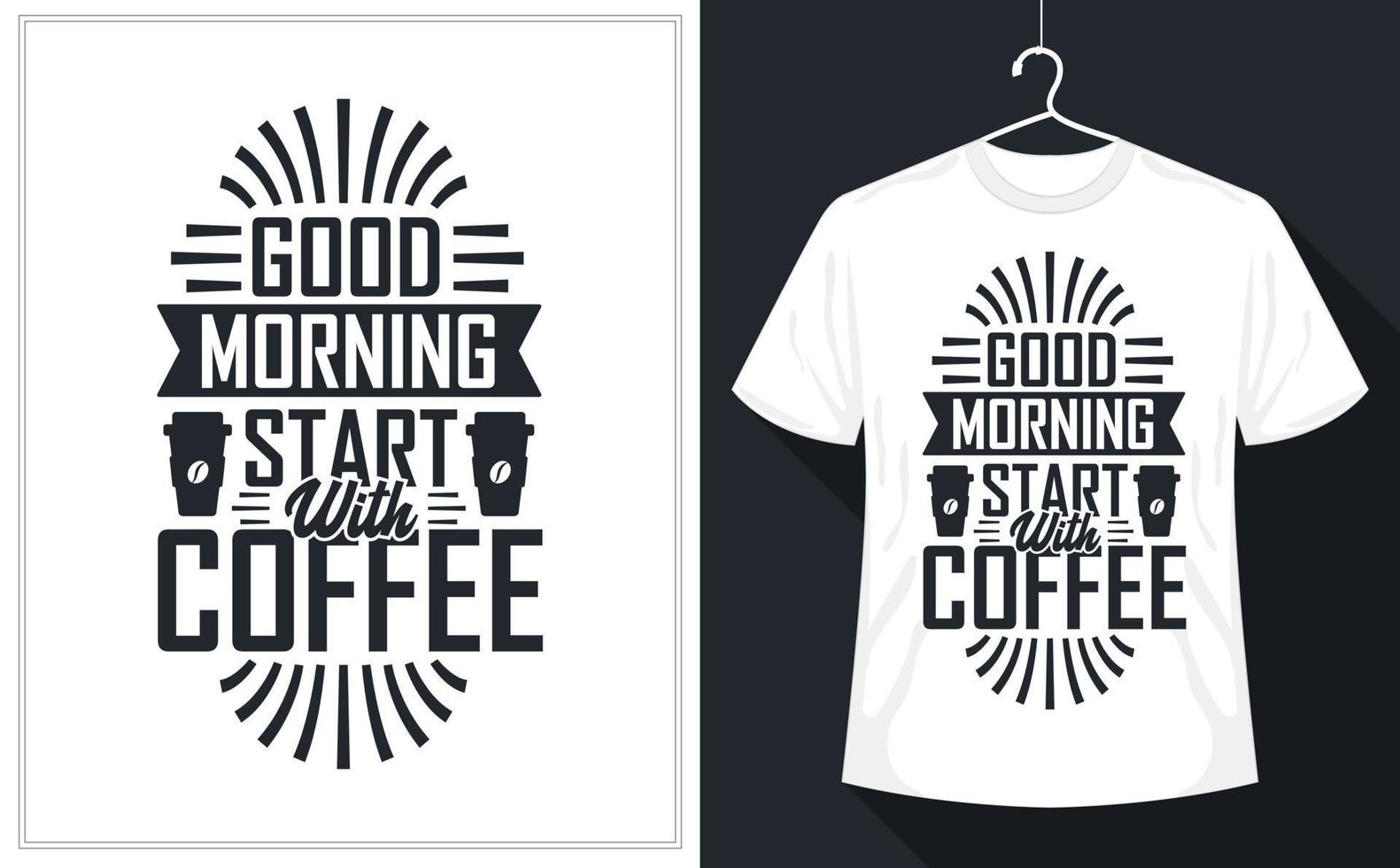 Bra morgon- börjar med kaffe vektor