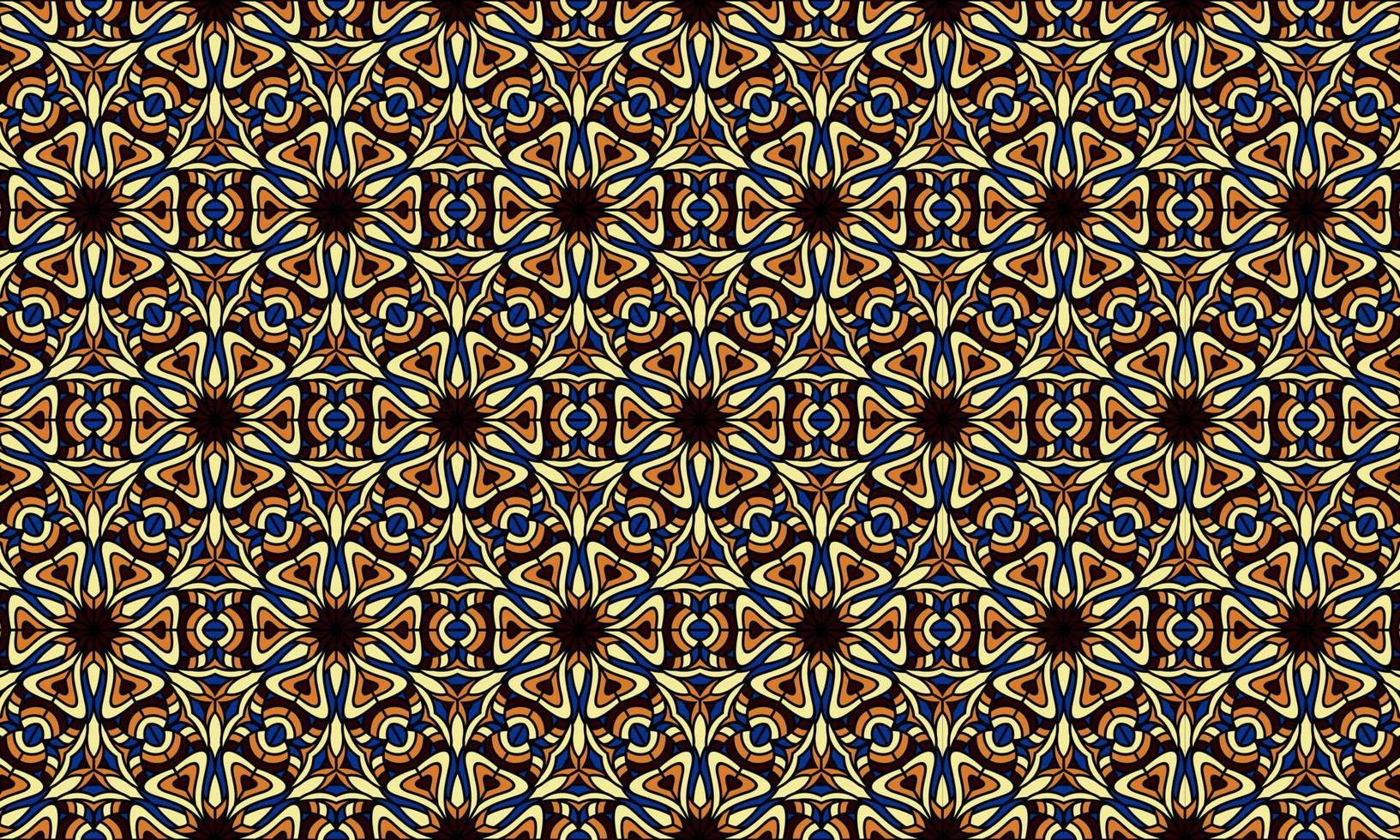eleganter moderner Batik ethnischer Musterhintergrund vektor