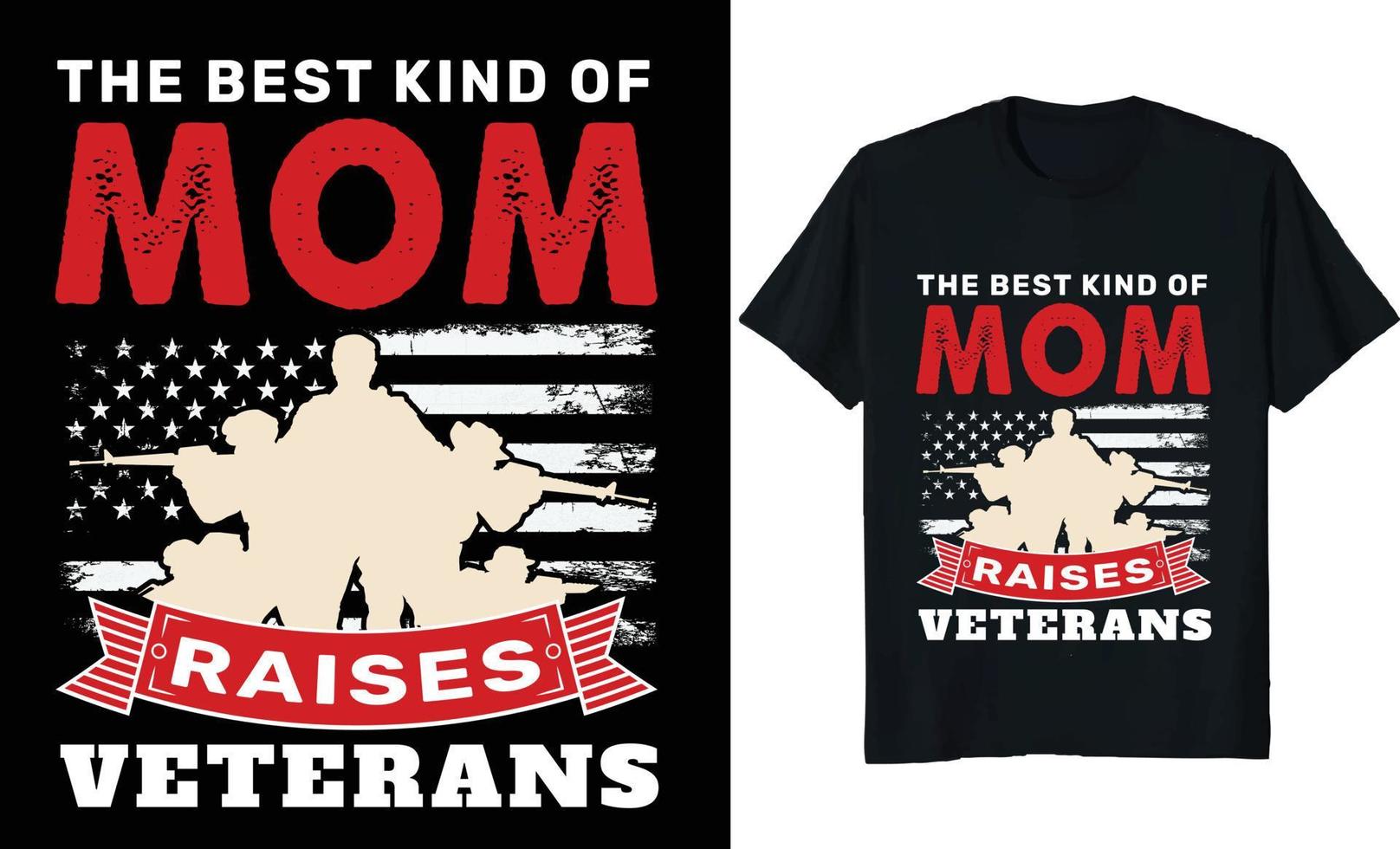 Veteranen-Tag-T-Shirt-Design, Vintage-T-Shirt-Design, Armee-T-Shirt-Design vektor