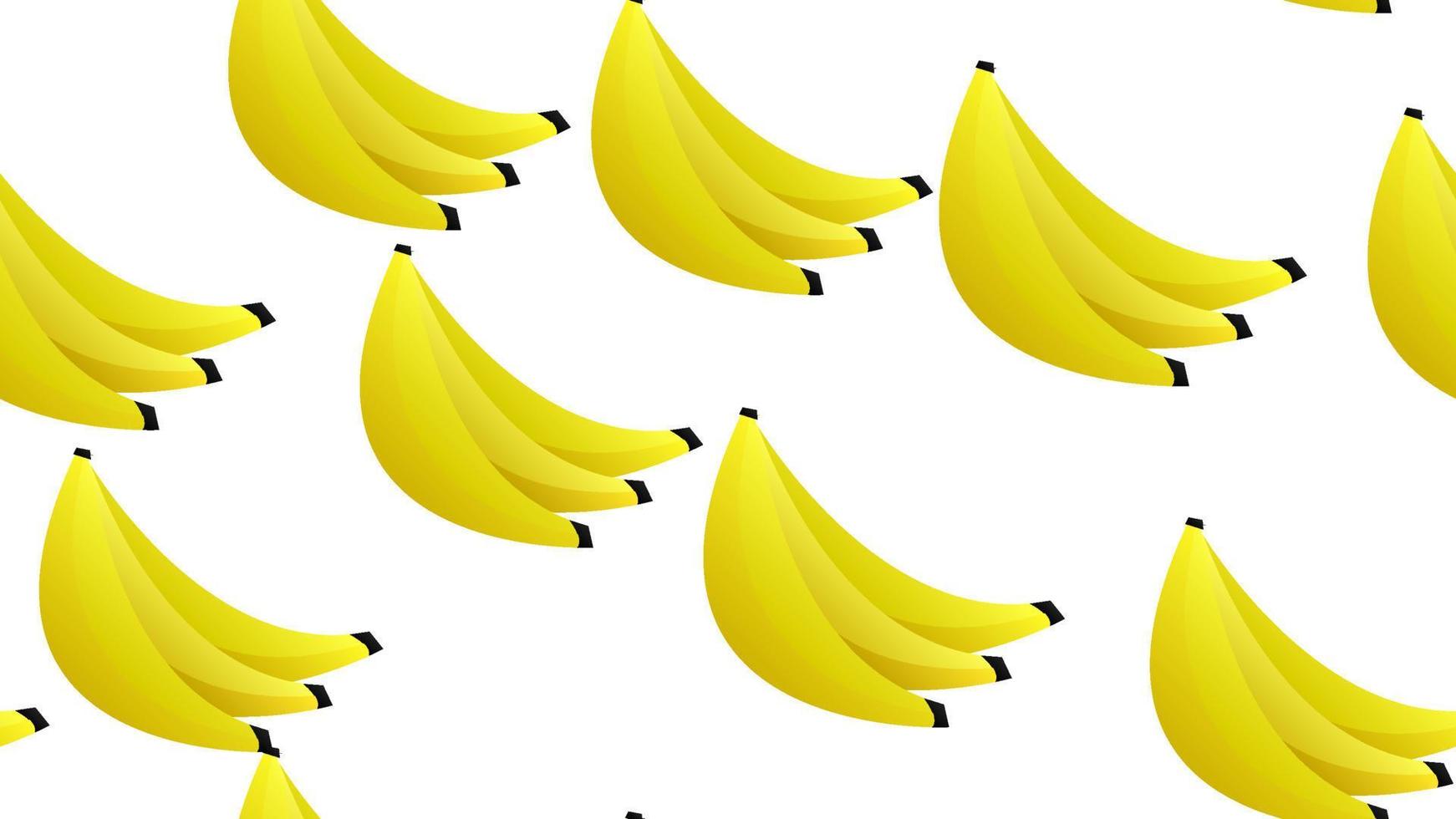 vektorillustration des nahtlosen sommermusters mit den gelben geschälten und ungeschälten bananen lokalisiert auf himmelblauem hintergrund, karikaturbeschaffenheit für stoff, papier, modedesign, webdesign vektor