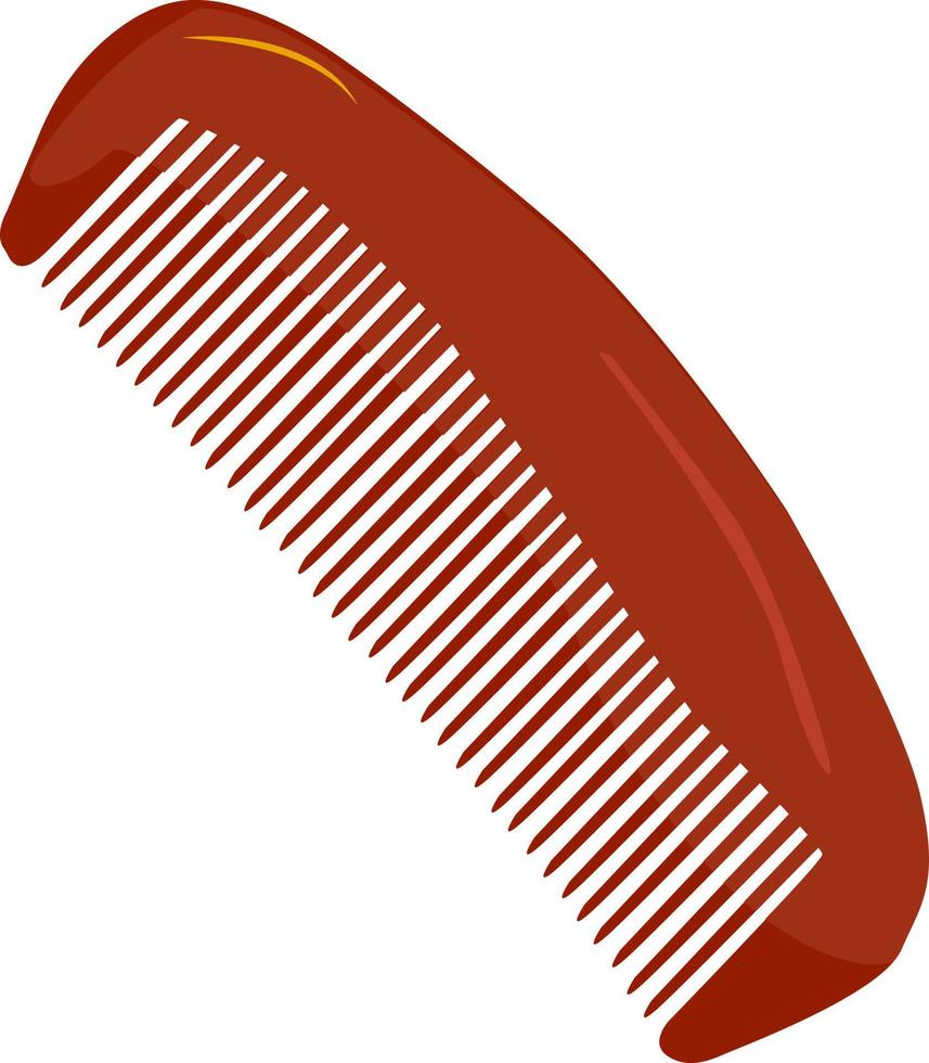 röd hårkam, illustration, vektor på vit bakgrund.