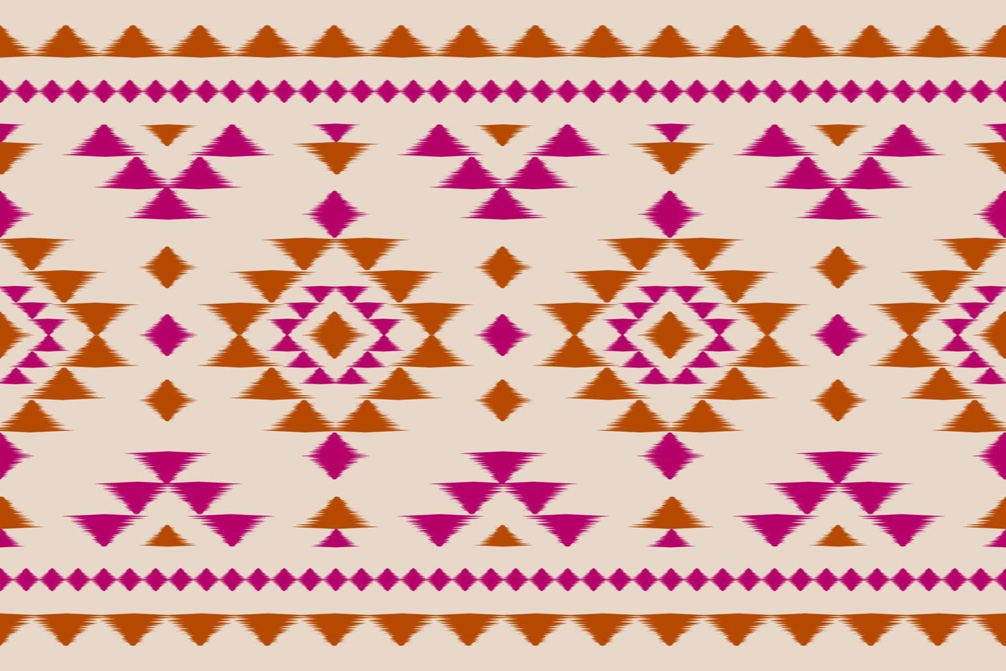 teppich ethnisch ikat muster kunst. geometrisches ethnisches ikat-nahtloses muster im stammes-. mexikanischer Stil. vektor