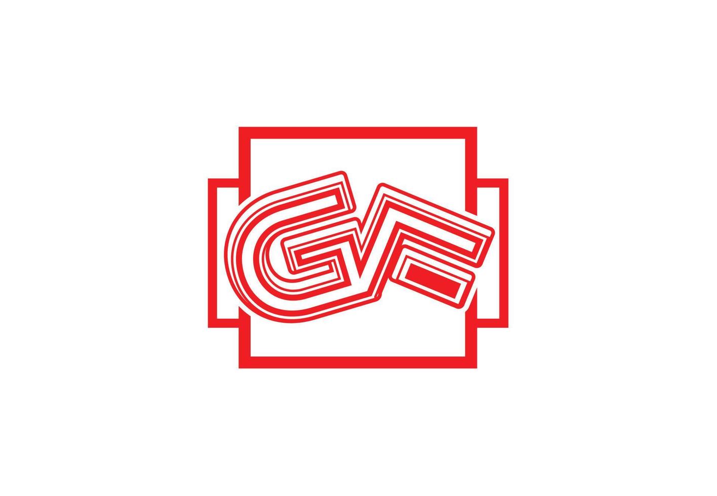 gf brev logotyp och ikon design mall vektor