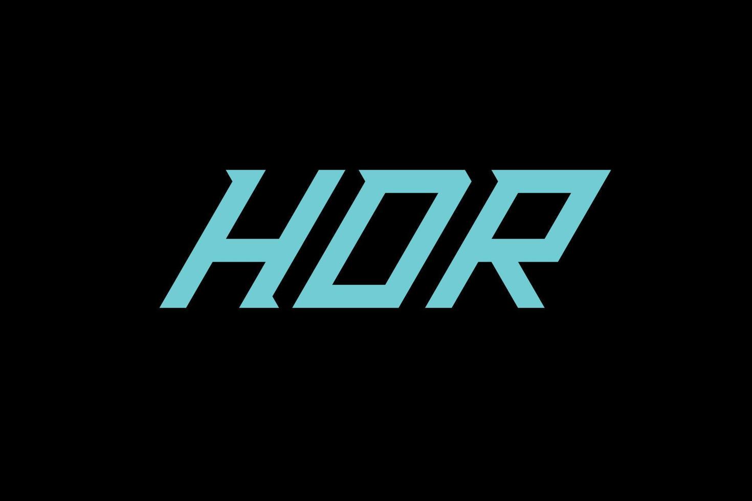 hdr brev och alfabet logotyp design vektor