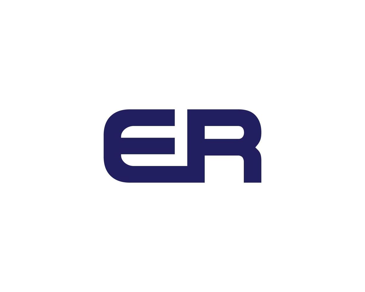 er re Logo-Design-Vektor-Vorlage vektor