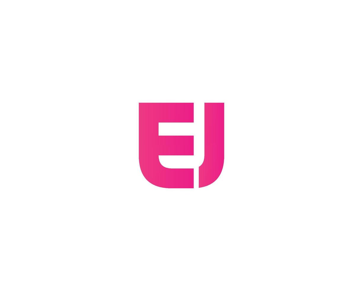 eu ue-Logo-Design-Vektorvorlage vektor