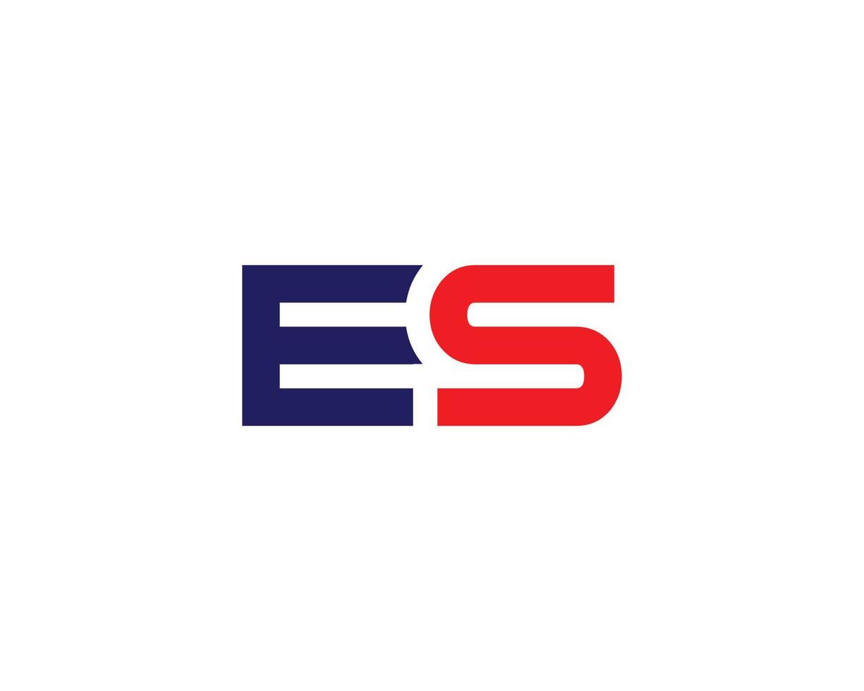 es se-Logo-Design-Vektorvorlage vektor