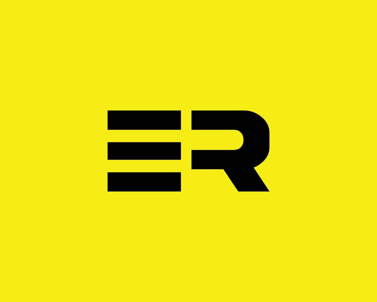 er re Logo-Design-Vektor-Vorlage vektor