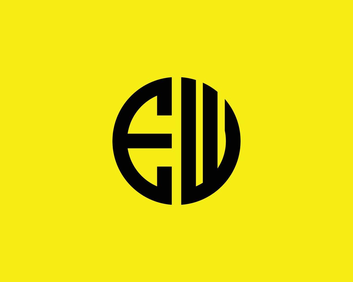 ew wir Logo-Design-Vektorvorlage vektor