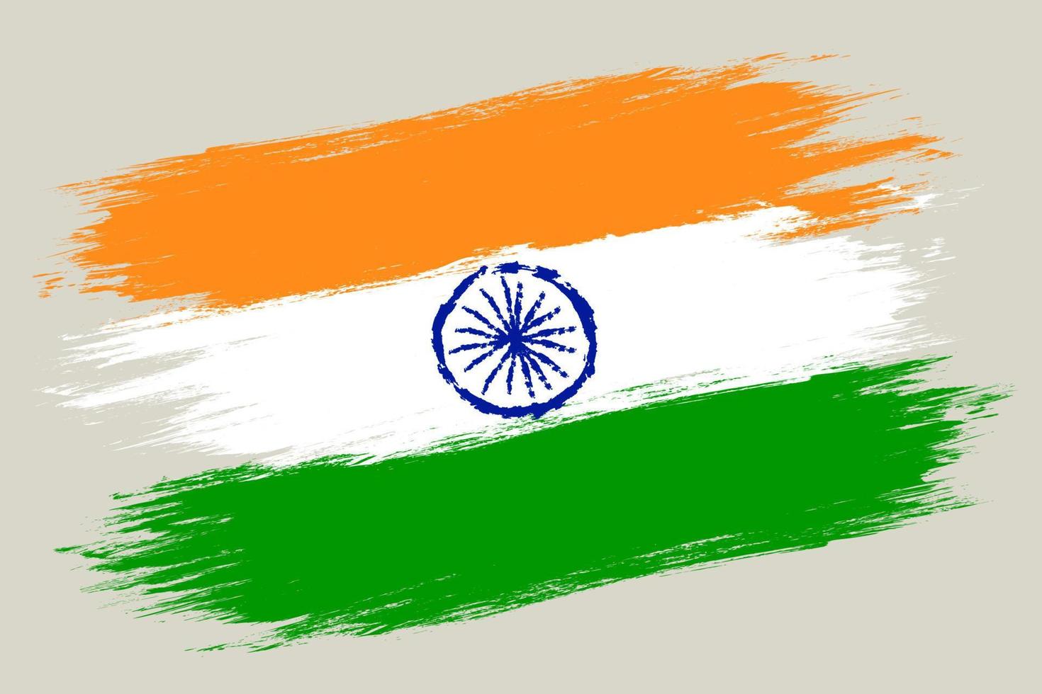 Vektor-Vintage-Flagge von Indien vektor